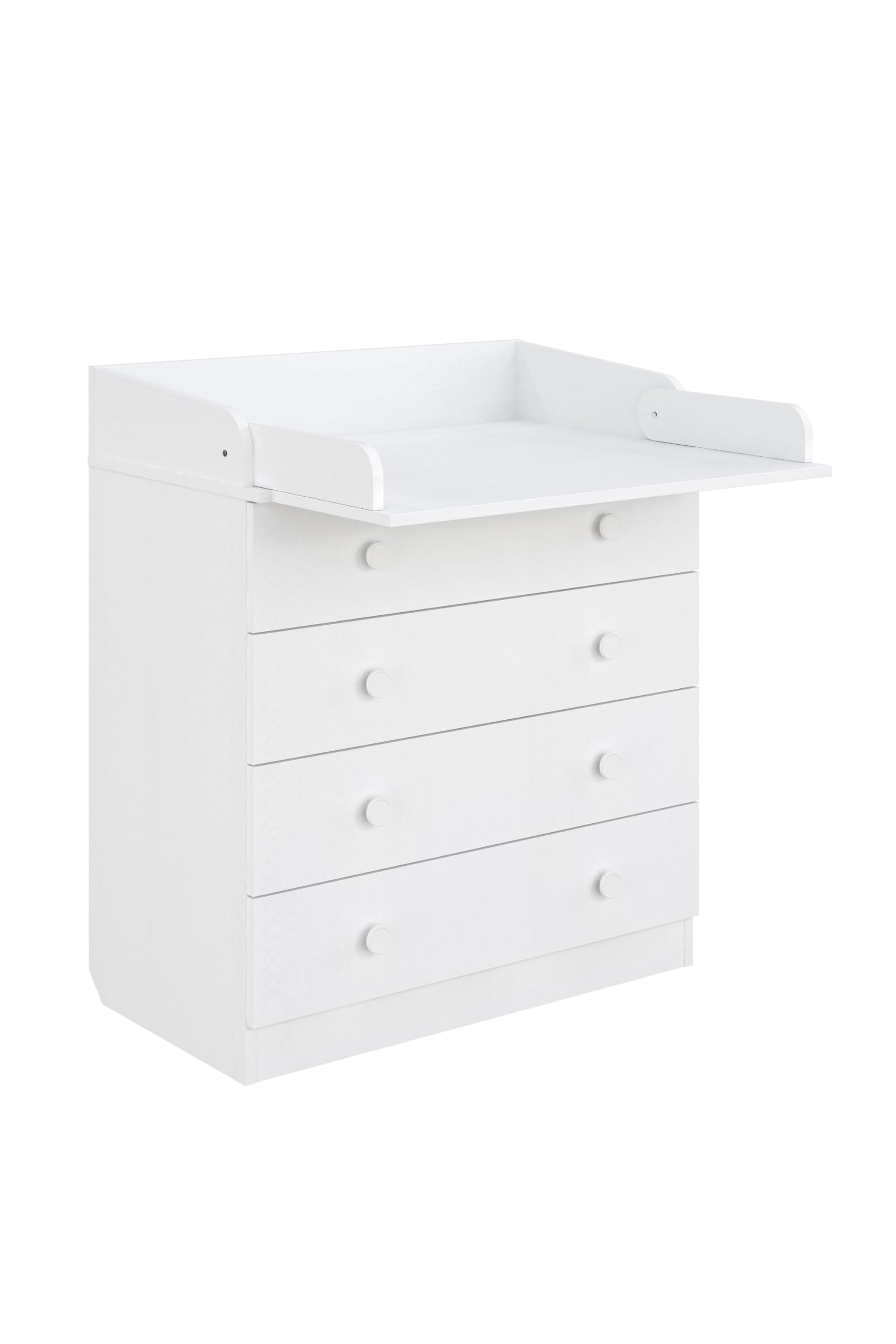 Shefa Kids Commode 800 blanche - Commode de qualité supérieure avec plan à langer pour chambre de bébé