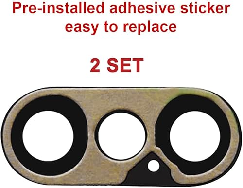 Miniatura 4 de Juego de 2 lentes de repuesto originales para cámara trasera para iPhone Xs Max y iPhone Xs con adhesivo preinstalado y kit de herramientas de