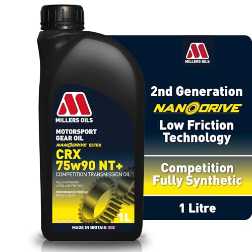 Huile de transmission 75w90 Millers Oils CRX NT+ Nanodrive synthétique pour boîte et pont 1l