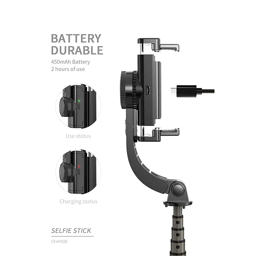 Smartphone Gimbal, Estabilizador de Mano Gimbal Estabilizador de Video para teléfono Inteligente portátil Selfie Stick, Youtuber Selfie Stick para Huawei