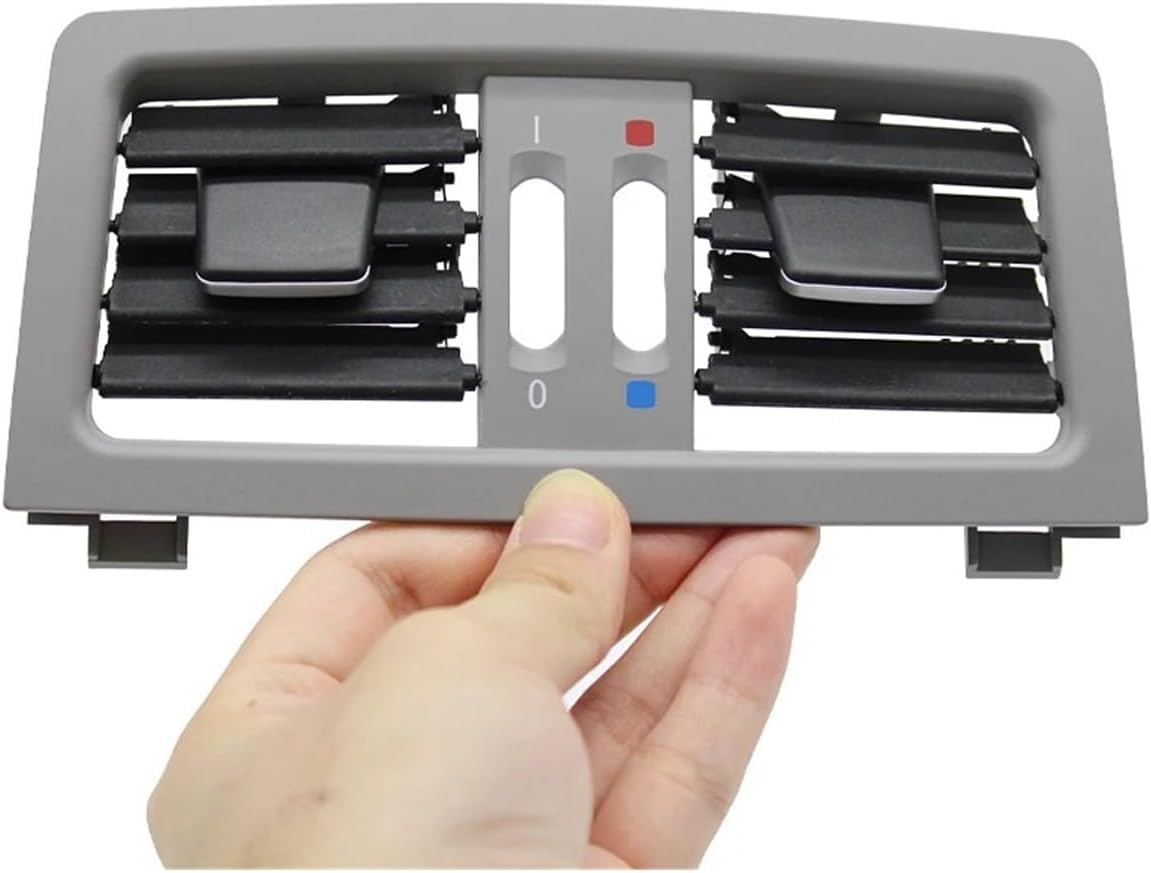 E60 E61 Car Rear Center Console Air Conditioning Vent Grille Cover Air Vent Panel Fit For BMW 5 Series E60 E61 545i 550i(E60 E61 Black)