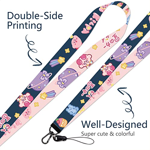 Neck Lanyard With Id Badge Holder For Keys Key Chain Card Cute Cartoon Plaid Lanyards Light Purple For Women Men Guys Girl Boys Kids Gift Gs411 #TOP2