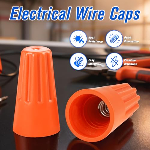 Conectores de cable eléctrico rápidos en kit de empalmes con tuercas 5