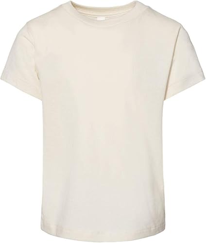Bella Canvas - Camiseta de jersey para niños pequeños - 3001T - 5T - Natural, Natural