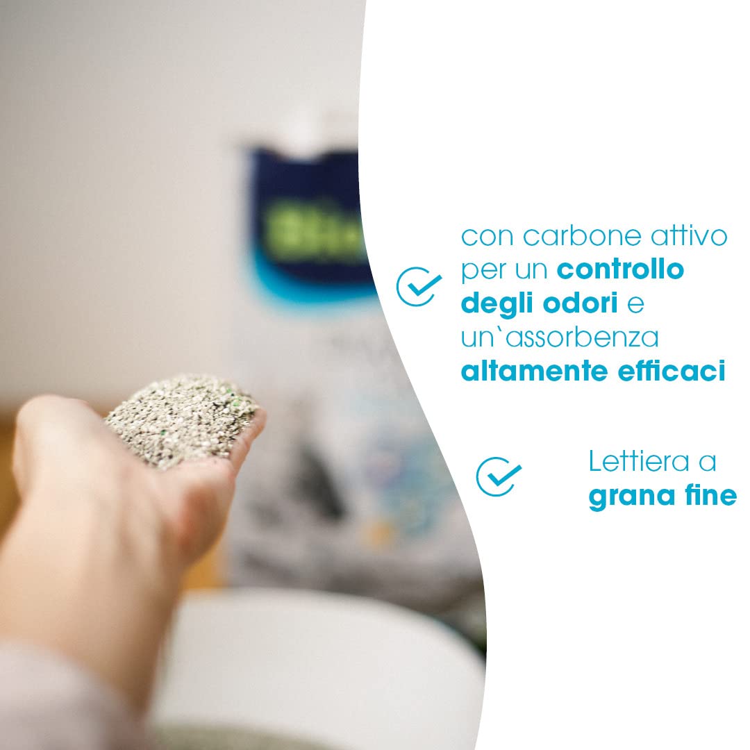Biokat's Diamond Care MultiCat Fresh mit Duft - Feine Katzenstreu mit Aktivkohle speziell für Mehrkatzen-Haushalte - 1 Sack (1 x 8 L)