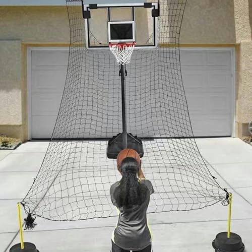 Shot Basketball Returner Large Rebounder Return with Net Heavy Duty Ball Trainer for 3-Pointers/Jump Shots/Free Throws Catcher Automatic Guard