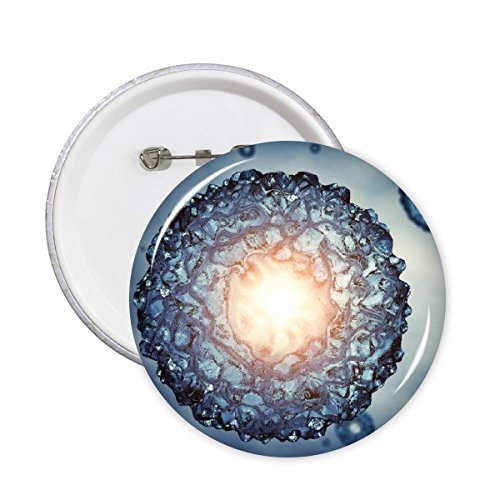 Cadeau bleu sciences cellules sous forme de badge rond original XL