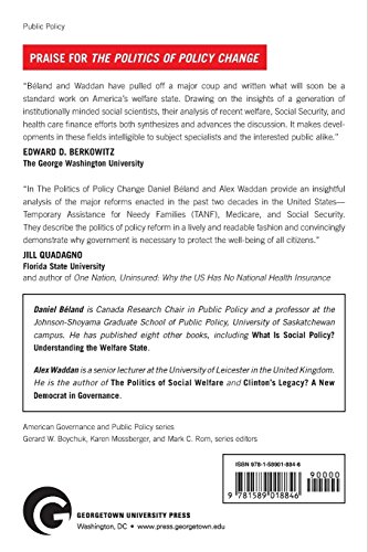 The Politics Of Policy Change: Welfare, Medicare, And Social Security Reform In The United States (American Government And Public Policy) #TOP1