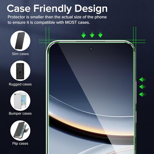 ivoler 2 Piezas Cristal Vidrio Templado Protector de Pantalla para Xiaomi Poco F7 5G, con 2 Piezas Protector de Lente de Cámara, 9H Dureza, Antiarañazos, Sin Burbujas - imagen 6