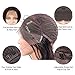 RECOOL 10A Straight Lace Front Human Hair Wigs 150% Density Brazilian Hair Straight 13x4 Lace Front Wig with Baby Hair for Black Women Natural Color (24 inch)