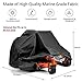 Zero-Turn Mower Cover, Universal Fit 600D Polyester Oxford, Weatherpoof UV with Windproof Buckle, Drawstring, Tractor Cover Up to 60