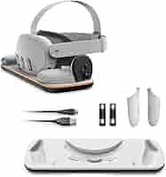 【純正】 quest 3 充電スタンド Amazon.co.jp: Meta Quest 3 用充電ドック 充電ドック可動式充電