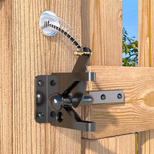 Automatic Self Locking Gate Latch for Wooden Fence Post Mount by WULEG - Used condition - Image 7