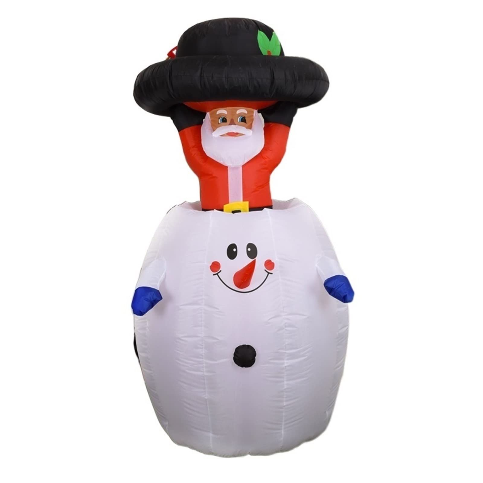Père Noël électrique de Levage Bonhomme de Neige Gonflable Père Noël drôle décoration de Noël LED Jouet Gonflable Nouvel an Ornement extérieur pour la Maison (Couleur : 162)