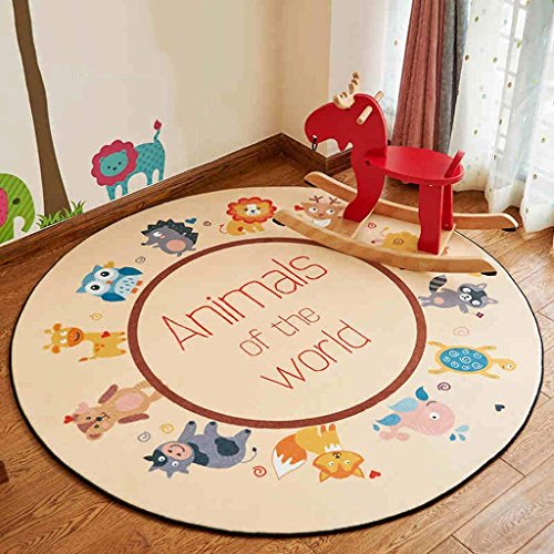 Tapis de chevet enfant rond pour protéger le sol des chaises