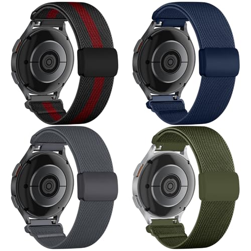 Chinber (�`���o�[) 4�{�p�b�N �L�k���o���h Samsung Galaxy Watch 7 6 5 4 FE�Ή� �o���h 40mm 44mm/5 Pro 45mm/Active 2/Watch3 41mm/Galaxy Watch 6 4 Cla