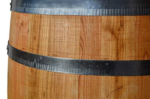 Tonneau en châtaignier de 100 litres Nouveau - huilé (fermé/Table)