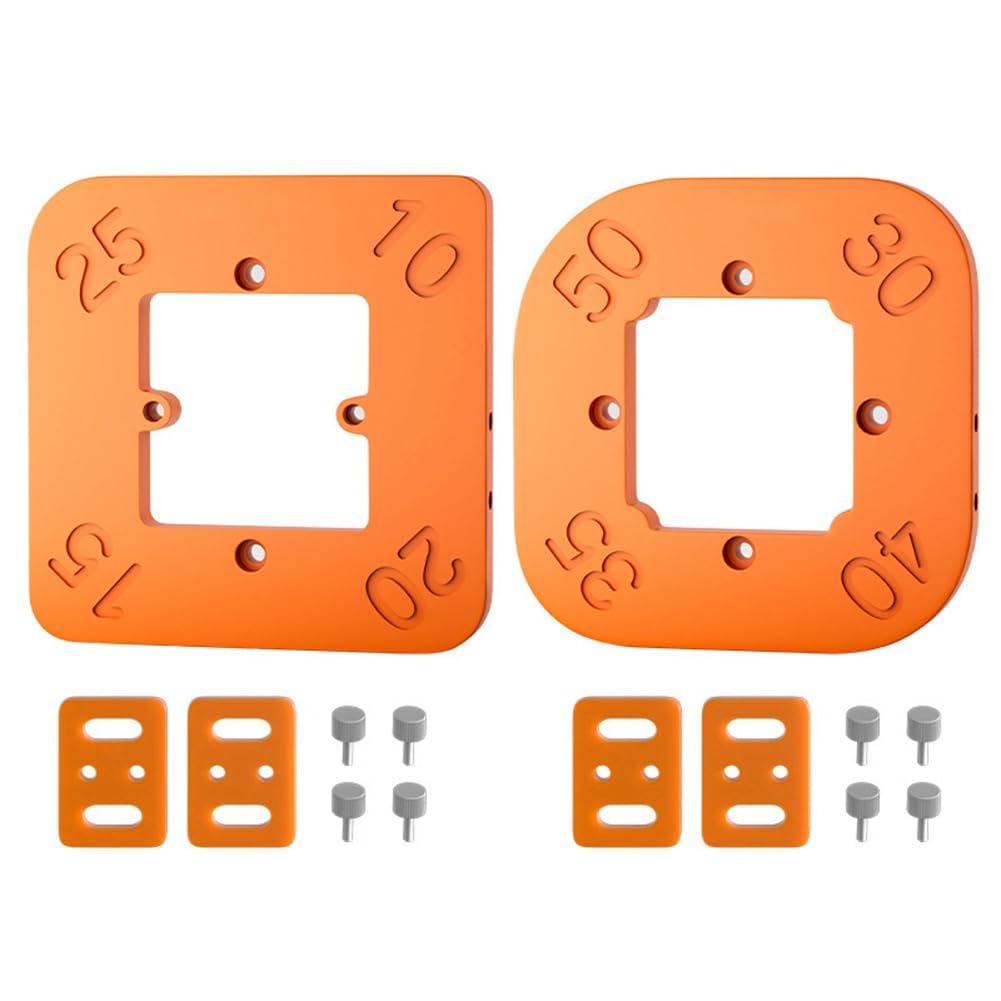 Teuypty Wood Panel R10-R50 Router Table Bits Jig Arc Angle Corner Template Woodworking Router Corner Radius Templates Jig