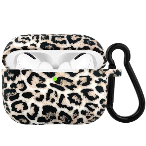 Hülle Case Kompatibel mit AirPods Pro 2, AirPods Pro, Ästhetisches Leopardenmuster Hülle aus Silikon Kompatibel für Frau...