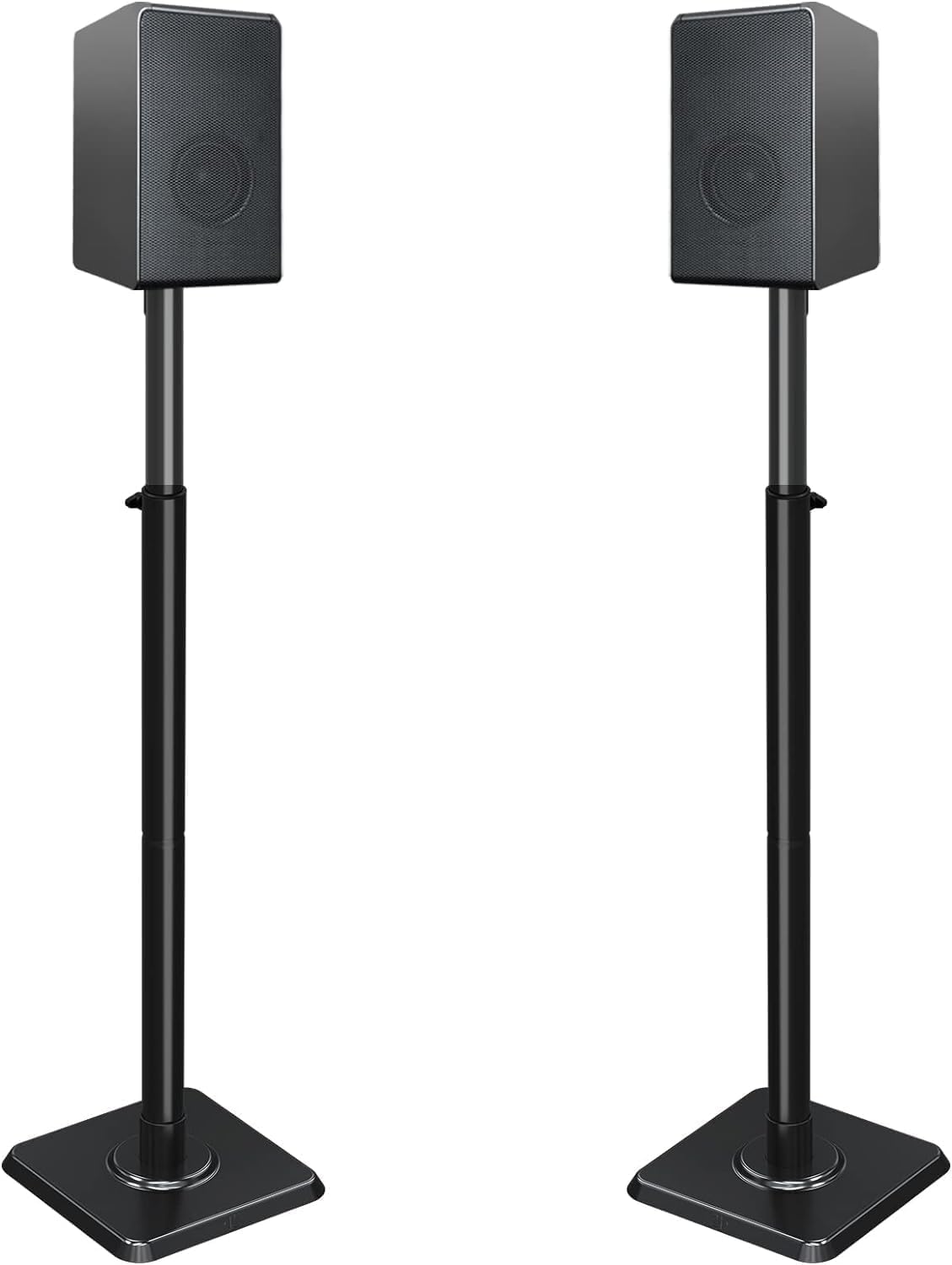 Mounting Dream Speaker Stands Height-Adjustable for Satellites up to 5 kg, Set of 2 Floor Stands