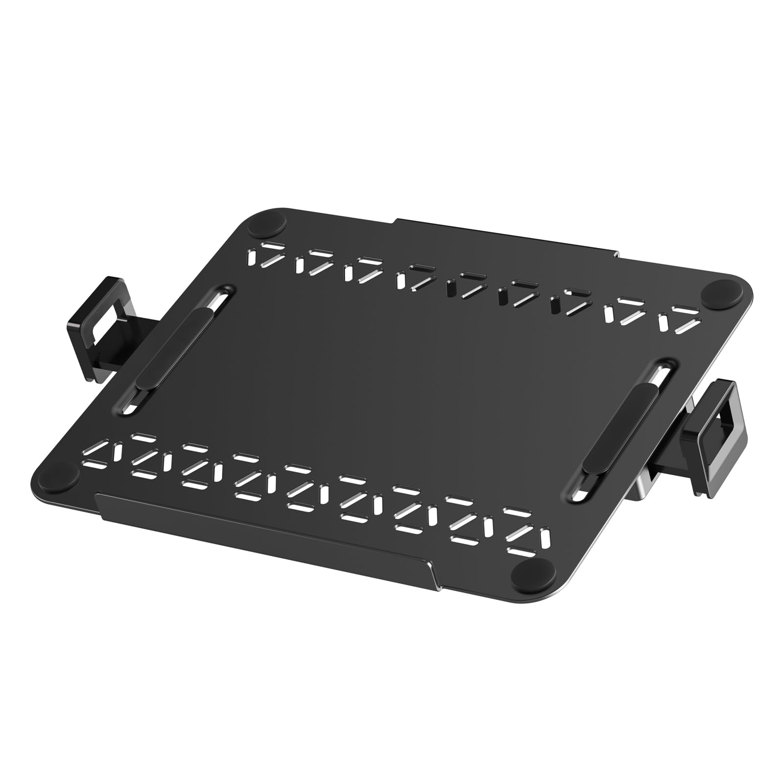 PUTORSEN Soporte metálico VESA para portátiles de 12-18 Pulgadas y hasta 9 kg, Soporte para portátiles con ventilación para Brazo de Monitor, VESA 75/100