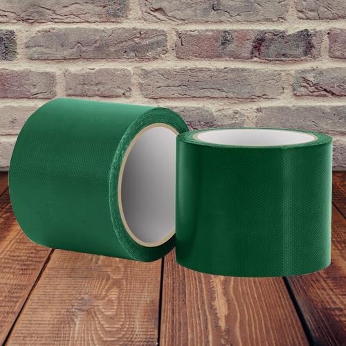 Image of High Adhesive Tarpaulin Tape,Tarpaulin Repair PVC Leakage Patch Tape Rainproof Cloth Adhesive Tape 45 Volumes (Green)