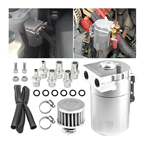Kit de récupérateur d'huile à déflecteurs AICEL en aluminium avec flexible de 300ml