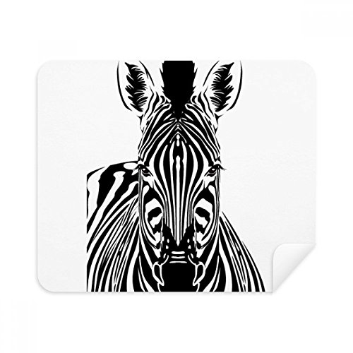Chiffons de nettoyage écran motif zèbre vendus en lot de 2 pour téléphone