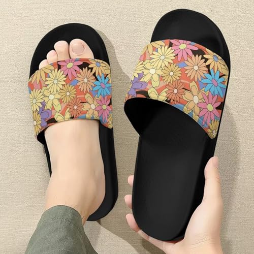 Comfy Slides for Women Supportive Walking Size 6-13.5 Black3