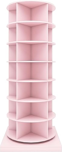 Miniatura 9 de Maotifeys Estante giratorio para zapatos, zapatero giratorio de 7 niveles, organizador giratorio de 360 que puede contener 35 pares de zapatos para