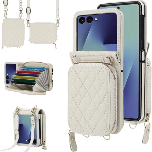 Étui Galaxy Z Flip 7 cuir NINKI idéal pour vos sorties avec son porte-carte