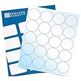 2 Inch White Gloss Round Labels - Pack of 2,000 Circle Stickers, 100 Sheets - Inkjet Printer -...