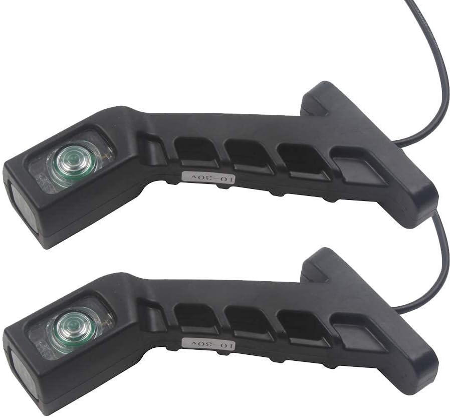 MASO Side Marker Light 2X 12V LED Truck Elbow Side Marker Light Indicator Lamp Side Marked Lamp for Car Truck Trailer Lorry