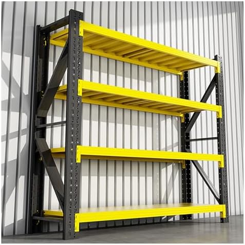 Heavy Duty 4-Shelf Storage Unit | 880LBS Capacity Adjustable Metal Shelving | Modular Organization Solution | Easy Assembly | 47"x19.7"x78.7"
