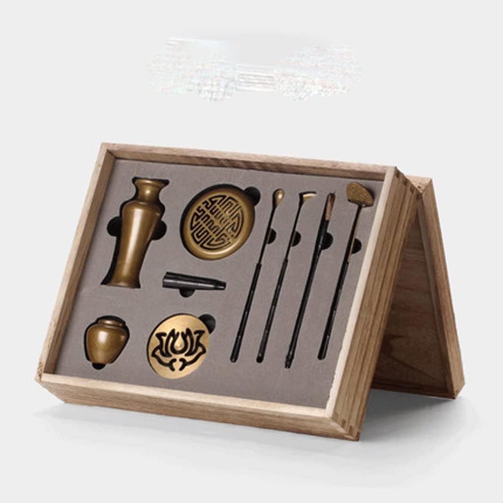 Brass Incense Making Kit Professional Copper Incense Road Introductory Set (Color : D, Size : Style 3)