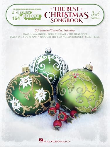The Best Christmas Songbook – 3rd Edition: E-Z Play Today Vol 164 | Easy Holiday Sheet Music for Electronic Keyboard, Organ and Piano | 30 Christmas Favorites for Beginner Keyboard Players