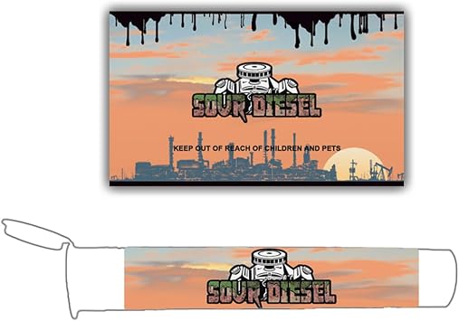 100pcs Adhensive Labels Paper Stickers for 116mm Pre-roll Tubes 6 * 10CM sou-Sticker, 6 * 10cm