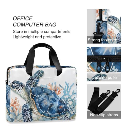 Funda para portátil ALAZA Sea Turtle, 13-15.6 pulg. miniatura 5