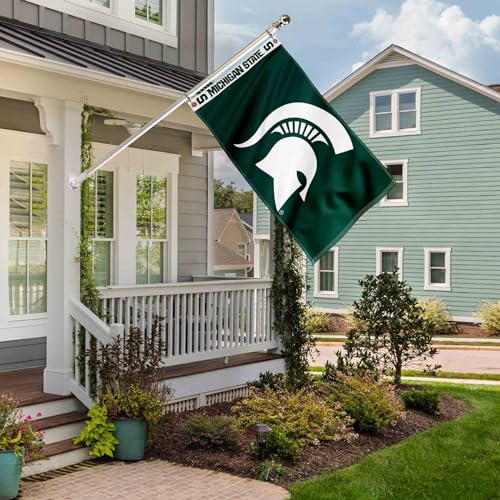 Michigan State Spartans Vintage Retro Throwback Flag - 3x5 Foot Polyester Banner, Officially Licensed, Outdoor Use