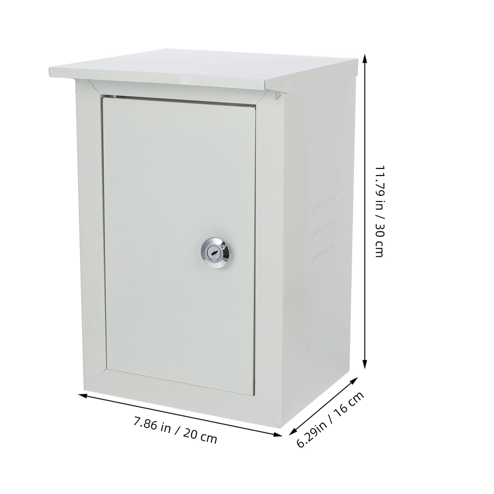 Caja Eléctrica de Metal para Exteriores Caja de Disyuntores Montaje en Pared 160x300x200 Mm para Bricolaje para Uso Exterior 1 Unidad