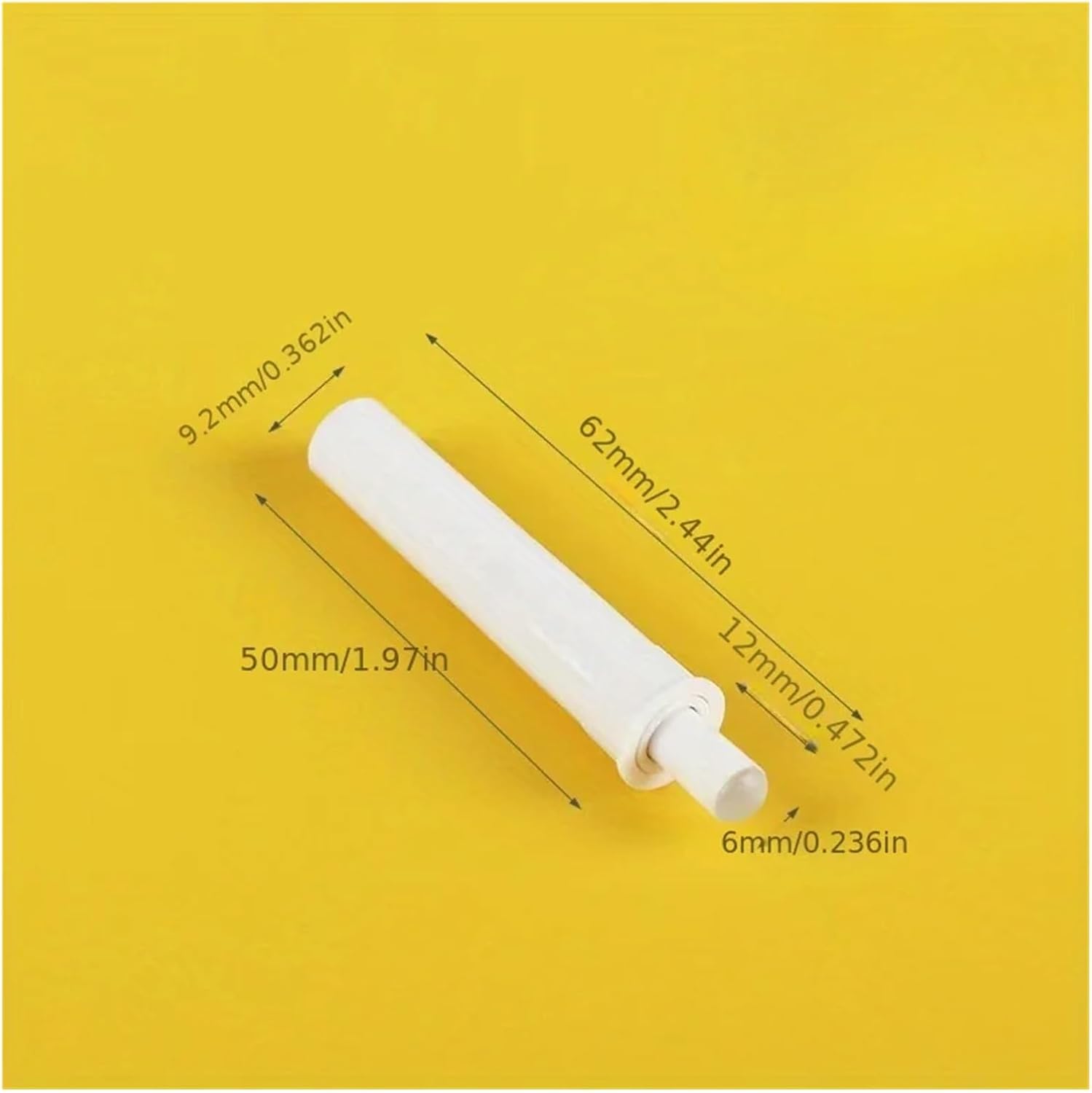 10PCS Cabinet Catches Damper Buffers for Door Stop Kitchen Cupboard Quiet Drawer Soft Close Furniture(White)