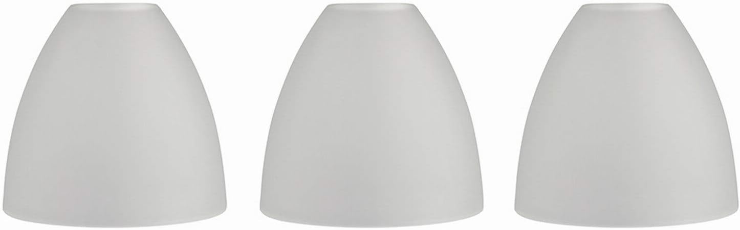 JEUNEU Alabaster White Glass Lamp Shade Replacement for Floor Lamp Modern Alabaster Style Light Fixture Shade (3T-1H)