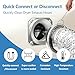 Magnetic Dryer Vent Coupling Connector Kit with Quick-Release Pull Ring – 4