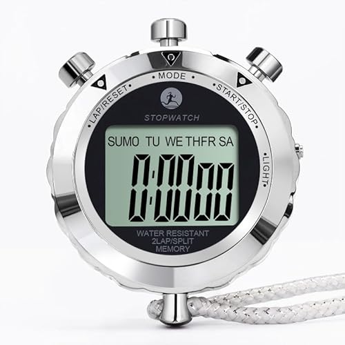 image for Rolilink Stopwatch,Metal Stop Watch for Sports Stopwatches Timer for S