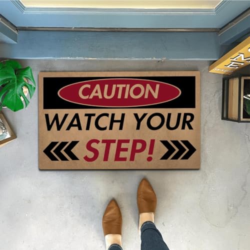 ZHAOFLY Funny Doormat for Front Door Entrance