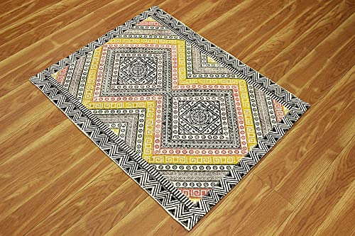 Tapis marocain entrée en coton facile à laver contre la saleté