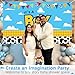 Boy Story Baby Shower Decorations Backdrop Banner,It's A Boy Stroy Large Size 3 x 5Ft Toy Cloud Backdrop Banner Decor