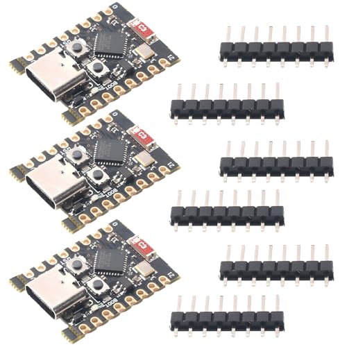 Esp32 C3 Esp32 Mini 3PCS ESP32-C3 Entwicklungsboard Mini Unterstützt WiFi Bluetooth Used in the Fields of Internet of Things Smart Home Sensor Network Etc