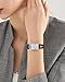 Imagen de CIVO Reloj Mujer Marrón Cuero Elegante Rectangular Reloj de Pulsera Mujer Analógicos Cuarzo Impermeable Reloj Señora Retro Moda Reloj de Vestir