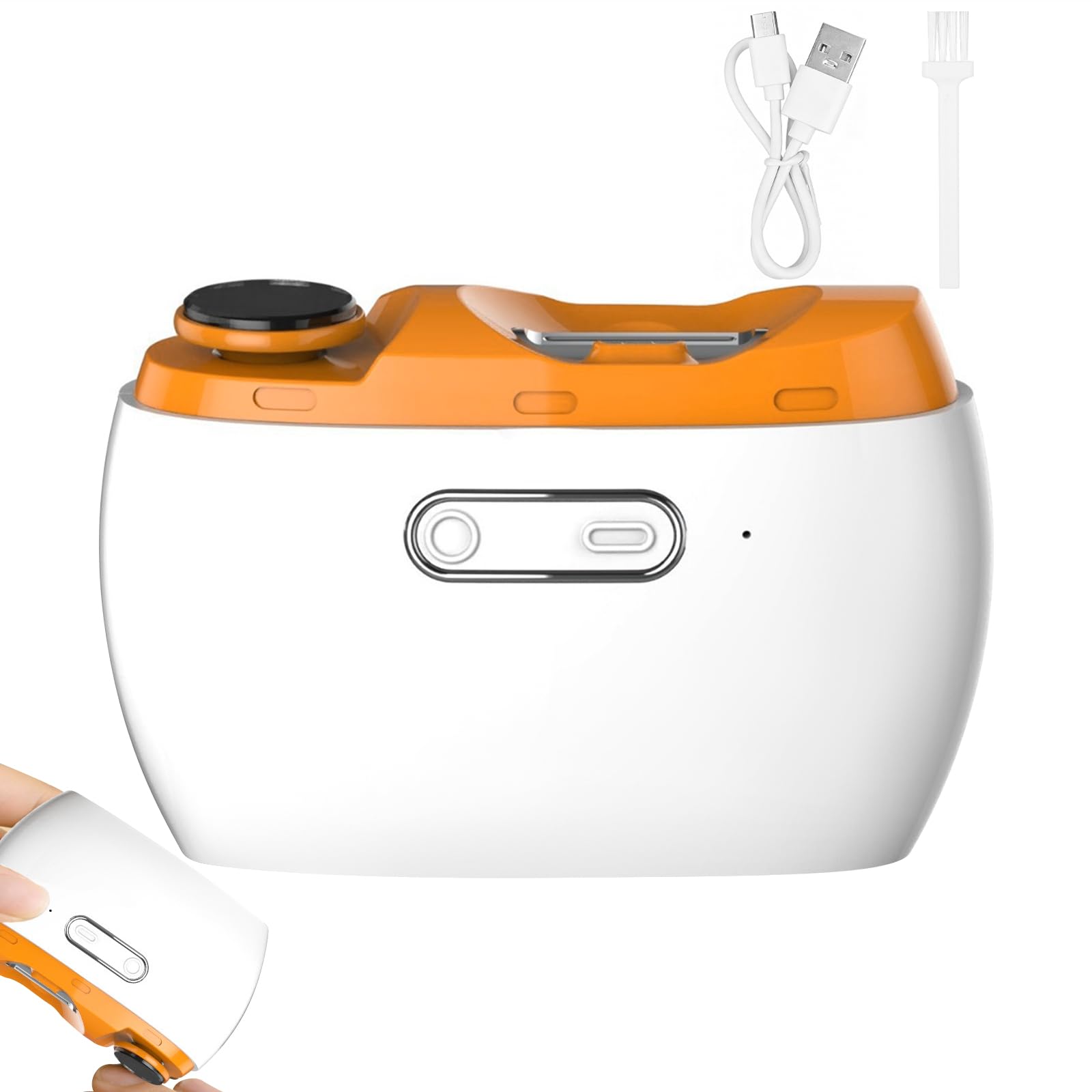 Tagliaunghie Elettrico,Tagliaunghie Elettrico Automatico 3 in 1,2026 Nuovo Elettrico Automatico,con Luce LED,2 Velocità Regolabili,per Neonati,Adulti,Anziani